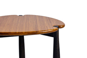 Greenington Tofino Solid Bamboo Sculptural Side Table Organic Modern Accent for Living Room GTF005AM