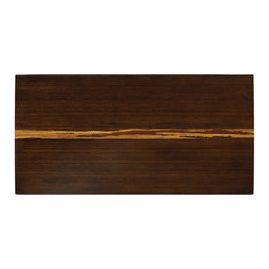 Greenington Torrey Solid Bamboo Dining Table with Geometric Pedestal Base and Tiger Grain Accent GTO002BL