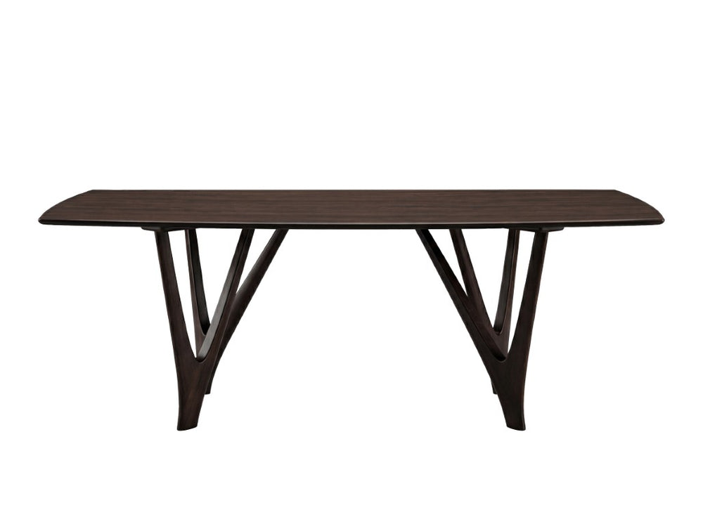 Greenington Vetra Solid Bamboo Dining Table Sculptural V-base Seats Eight Eco Friendly Wood GV0001BL