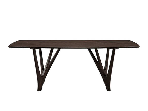 Greenington Vetra Solid Bamboo Dining Table Sculptural V-base Seats Eight Eco Friendly Wood GV0001BL