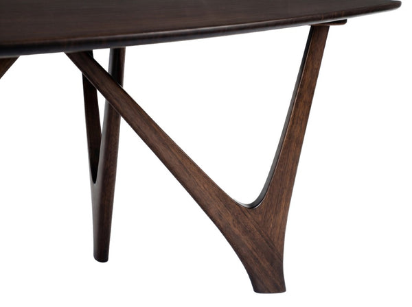 Greenington Vetra Solid Bamboo Dining Table Sculptural V-base Seats Eight Eco Friendly Wood GV0001BL