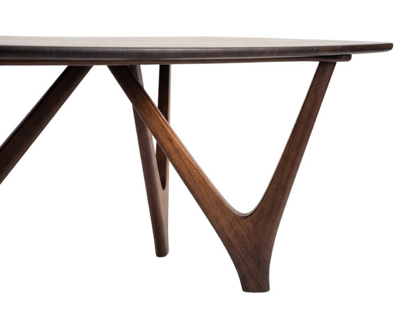 Greenington Vetra Solid Bamboo Dining Table Sculptural V-base Seats Eight Eco Friendly Wood GV0001BL