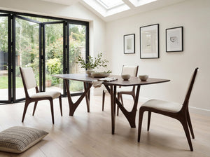 Greenington Vetra Solid Bamboo Dining Table Sculptural V-base Seats Eight Eco Friendly Wood GV0001BL