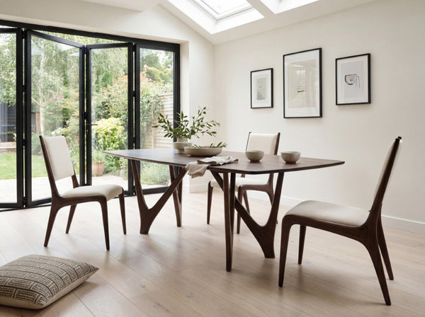 Greenington Vetra Solid Bamboo Dining Table Sculptural V-base Seats Eight Eco Friendly Wood GV0001BL