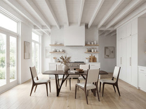 Greenington Vetra Solid Bamboo Dining Table Sculptural V-base Seats Eight Eco Friendly Wood GV0001BL