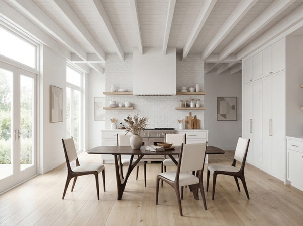 Greenington Vetra Solid Bamboo Dining Table Sculptural V-base Seats Eight Eco Friendly Wood GV0001BL