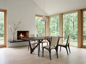 Greenington Vetra Solid Bamboo Dining Table Sculptural V-base Seats Eight Eco Friendly Wood GV0001BL