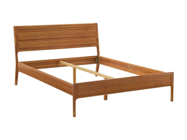 Greenington Ventura Queen Platform Bed Solid Moso Bamboo Eco Crafted Modern Bedroom Frame Amber GVA0001AM