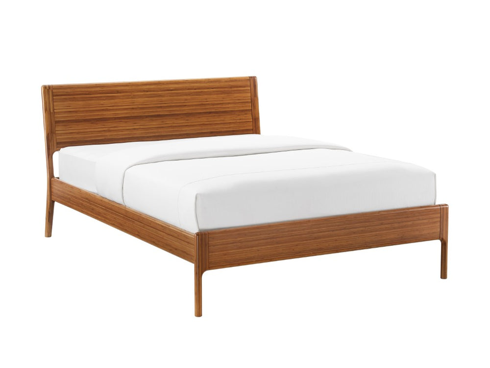 Greenington Ventura Queen Platform Bed Solid Moso Bamboo Eco Crafted Modern Bedroom Frame Amber GVA0001AM