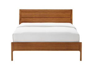 Greenington Ventura King Platform Bed Solid Moso Bamboo Eco Friendly Sustainable Bedroom Frame Amber GVA0002AM