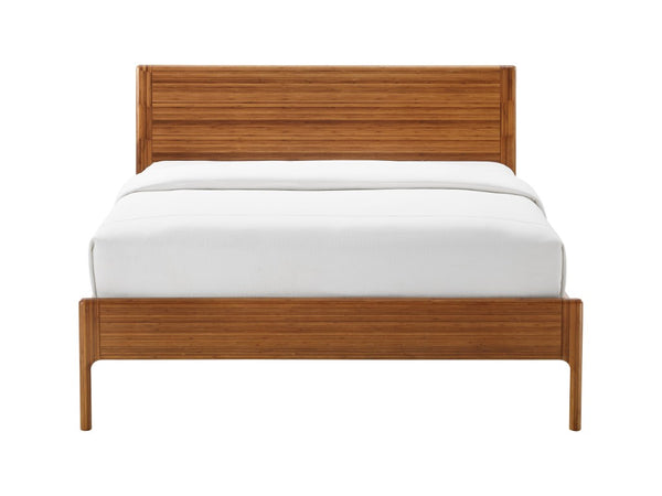 Greenington Ventura King Platform Bed Solid Moso Bamboo Eco Friendly Sustainable Bedroom Frame Amber GVA0002AM