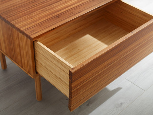Greenington Ventura Solid Bamboo Nightstand with Dovetail Drawer and Tapered Legs for Modern Bedrooms GVA0004AM