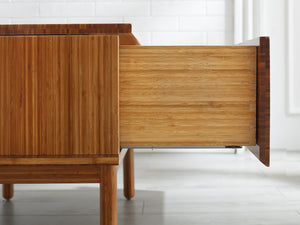 Greenington Ventura Solid Bamboo Nightstand with Dovetail Drawer and Tapered Legs for Modern Bedrooms GVA0004AM