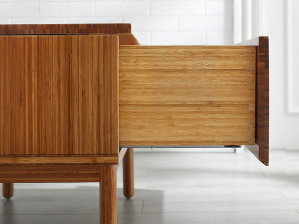 Greenington Ventura Solid Bamboo Nightstand with Dovetail Drawer and Tapered Legs for Modern Bedrooms GVA0004AM