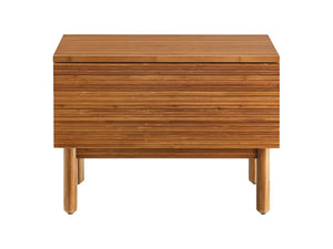 Greenington Ventura Solid Bamboo Nightstand with Dovetail Drawer and Tapered Legs for Modern Bedrooms GVA0004AM