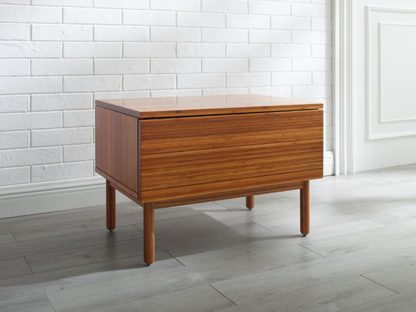 Greenington Ventura Solid Bamboo Nightstand with Dovetail Drawer and Tapered Legs for Modern Bedrooms GVA0004AM