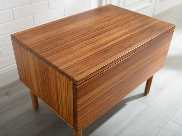 Greenington Ventura Solid Bamboo Nightstand with Dovetail Drawer and Tapered Legs for Modern Bedrooms GVA0004AM
