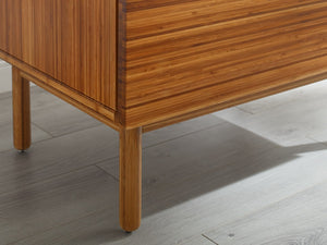 Greenington Ventura Solid Bamboo Nightstand with Dovetail Drawer and Tapered Legs for Modern Bedrooms GVA0004AM