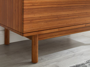 Greenington Ventura Solid Bamboo Tall Chest Four Drawer Eco Friendly Modern Bedroom Storage GVA0005AM