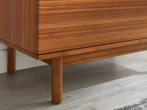 Greenington Ventura Solid Bamboo Tall Chest Four Drawer Eco Friendly Modern Bedroom Storage GVA0005AM