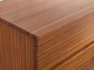 Greenington Ventura Solid Moso Bamboo Four Drawer Double Dresser with Dovetail Storage GVA0006AM