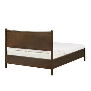 Greenington Weston Solid Bamboo King Platform Bed Mid Century Sweeping Headboard Low Profile Frame Black Walnut GW0002BL