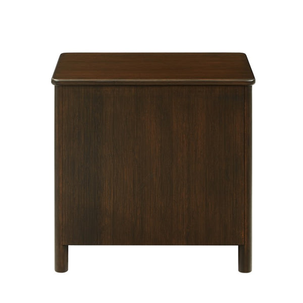 Greenington Weston Solid Bamboo Nightstand Mid-century Bedside with Soft-close Drawer Open Shelf GW0003BL