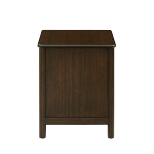 Greenington Weston Solid Bamboo Nightstand Mid-century Bedside with Soft-close Drawer Open Shelf GW0003BL