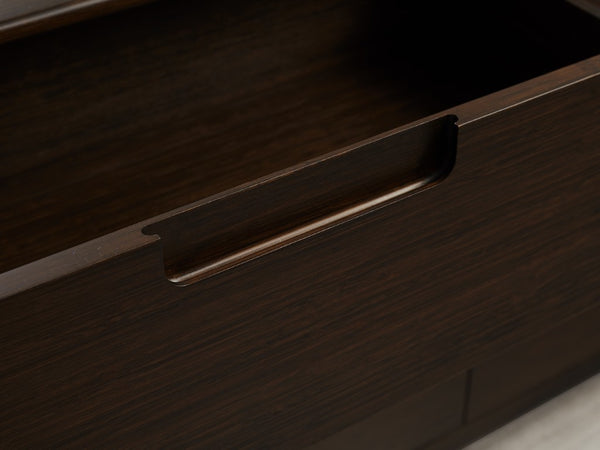 Greenington Weston Solid Bamboo Nightstand Mid-century Bedside with Soft-close Drawer Open Shelf GW0003BL