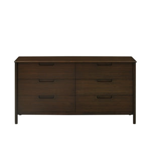 Greenington Weston Six Drawer Solid Bamboo Dresser Mid-century Modern Bedroom Storage GW0005BL