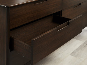 Greenington Weston Six Drawer Solid Bamboo Dresser Mid-century Modern Bedroom Storage GW0005BL