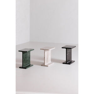 Moe's Home Tullia Accent Table - Modern Marble Design With I-beam Form For Stylish Home Décor And Elegance Green Forest Green Marble Gz-1153-27