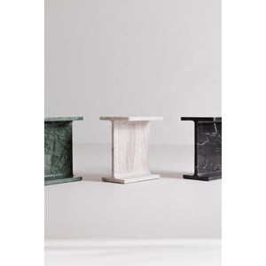 Moe's Home Tullia Accent Table - Modern Marble Design With I-beam Form For Stylish Home Décor And Elegance Green Forest Green Marble Gz-1153-27