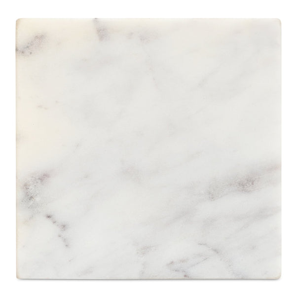 Moe's Home Cora Cube Tabletop Accent - Stunning Banswara Marble With Purple Veining For Elegant Home Decor White Banswara Purple White Marble Gz-1172-18
