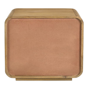 Moe's Home Lennon Nightstand: Mid-century Modern Design With Spacious Drawers And Sustainable Mango Wood Elegance Brown Mango Wood Frame,Case & Back,Ball Bearing Side Mounted Glides Gz-1180-21