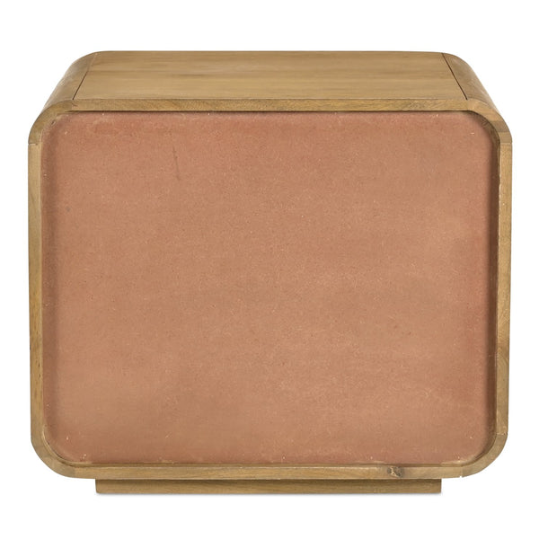 Moe's Home Lennon Nightstand: Mid-century Modern Design With Spacious Drawers And Sustainable Mango Wood Elegance Brown Mango Wood Frame,Case & Back,Ball Bearing Side Mounted Glides Gz-1180-21