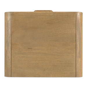 Moe's Home Lennon Nightstand: Mid-century Modern Design With Spacious Drawers And Sustainable Mango Wood Elegance Brown Mango Wood Frame,Case & Back,Ball Bearing Side Mounted Glides Gz-1180-21