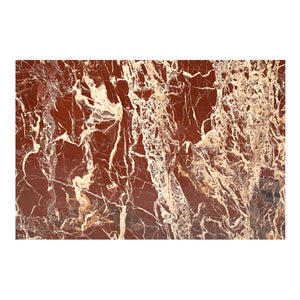 Moe's Home Rosa Accent Table - Stunning Waterfall Design In Vibrant Red Marble For Elegant Home Décor Red Rosso Levanto Marble,Iron Gz-1181-06-0