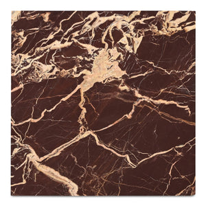 Moe's Home Rosa Coffee Table - Stunning Rosso Marble Design With Bold Gold Veining For Elegant Living Spaces Red Rosso Levanto Marble,Iron Gz-1182-06-0