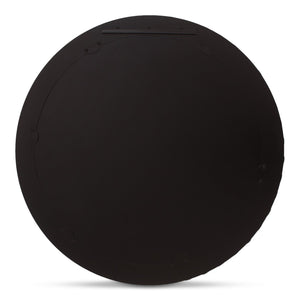 Moe's Home Isolde Mirror: Art Deco Elegance With Leathered Black And Beige Marble For Contemporary Spaces Multicolor Mirrored Glass,Black Marble Gz-1183-37