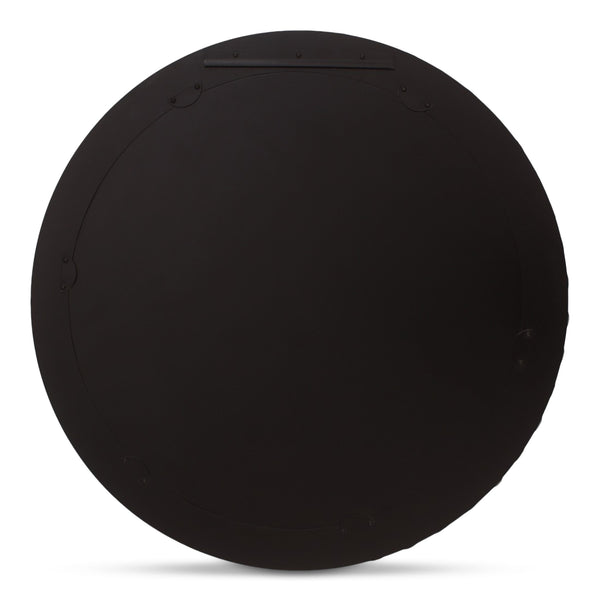 Moe's Home Isolde Mirror: Art Deco Elegance With Leathered Black And Beige Marble For Contemporary Spaces Multicolor Mirrored Glass,Black Marble Gz-1183-37