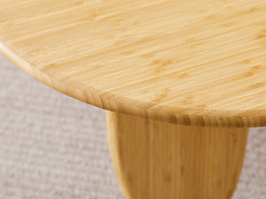 Greenington Zephyr Solid Bamboo Coffee Table Sculptural Organic Design for Modern Living Rooms Wheat GZ001WH