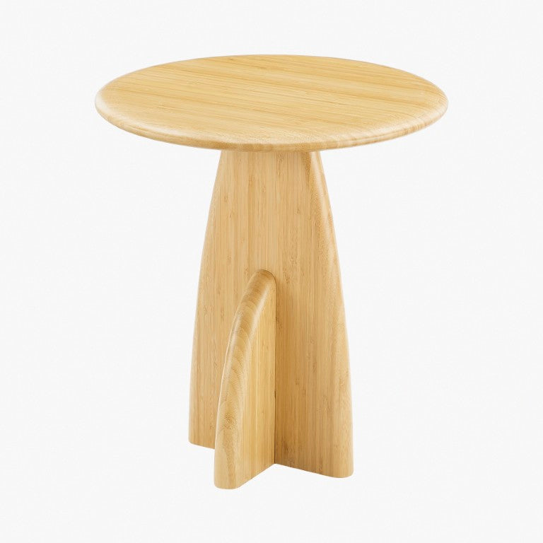 Greenington Zephyr Solid Bamboo Side Table Minimalist Accent for Living Room Bedroom or Office Wheat GZ002WH