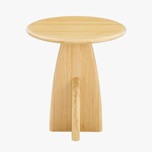 Greenington Zephyr Solid Bamboo Side Table Minimalist Accent for Living Room Bedroom or Office Wheat GZ002WH