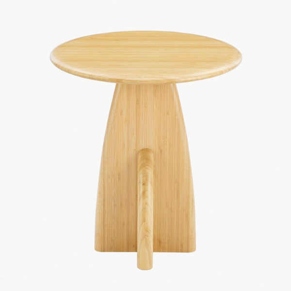 Greenington Zephyr Solid Bamboo Side Table Minimalist Accent for Living Room Bedroom or Office Wheat GZ002WH
