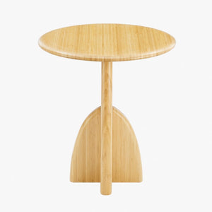 Greenington Zephyr Solid Bamboo Side Table Minimalist Accent for Living Room Bedroom or Office Wheat GZ002WH