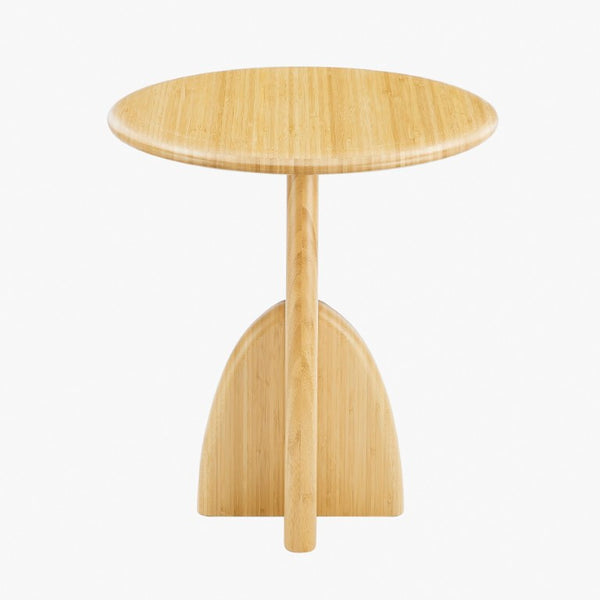 Greenington Zephyr Solid Bamboo Side Table Minimalist Accent for Living Room Bedroom or Office Wheat GZ002WH