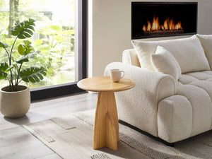 Greenington Zephyr Solid Bamboo Side Table Minimalist Accent for Living Room Bedroom or Office Wheat GZ002WH