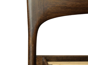 Greenington Zeva Queen Platform Bed Solid Moso Bamboo Curved Headboard Eco Friendly Modern Frame Black Walnut GZA001BL