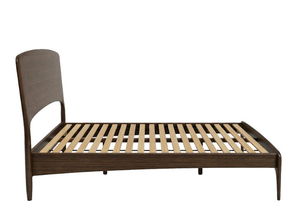 Greenington Zeva King Platform Bed Solid Moso Bamboo Curved Headboard Organic Modern Bedroom Black Walnut GZA002BL